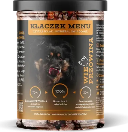 Słoik Kłaczek Menu Wieprzowina, 400 g